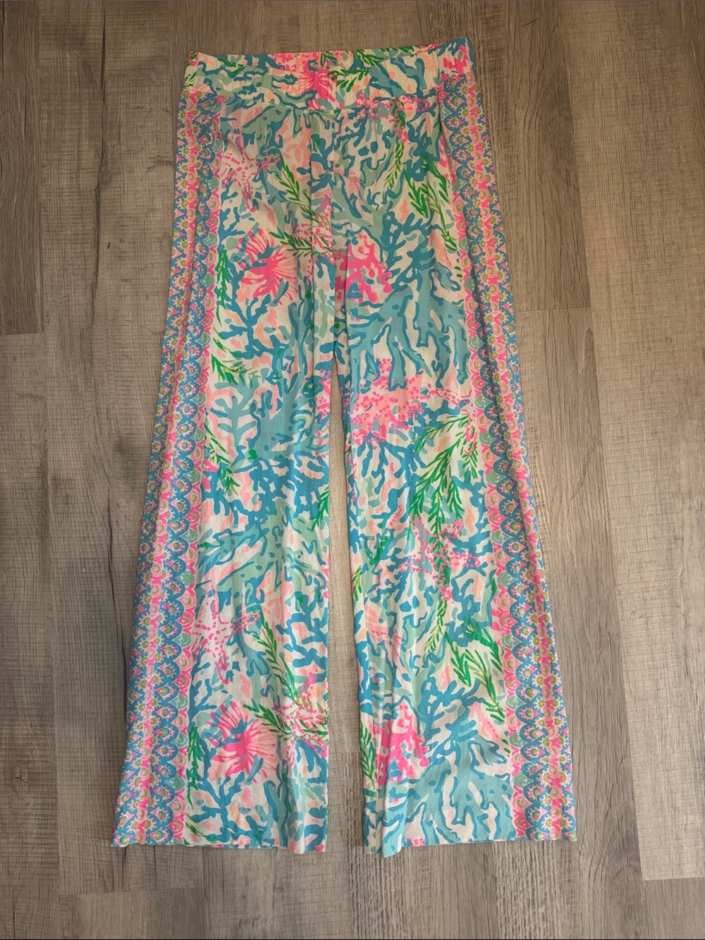 Lilly Pulitzer Bal Harbour Palazzo Pants Multi Coral Bay